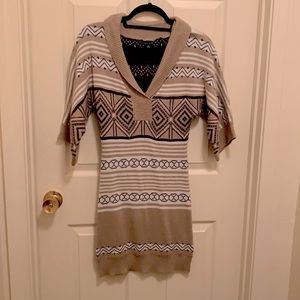 Tribal sweater dress